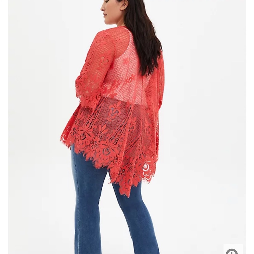 Torrid coral floral kimono